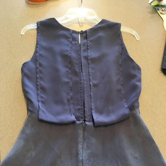 Smokey Blue Kling Dress with Peakaboo Back - Picture 3 of 4